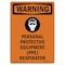 Signmission OSHA Sign, Personal Protective, 14in X 10in Peel & Stick Wall Graphic, 10" W, 14" H, Portrait OS-WS-RD-1014-V-13403 - alternate 1